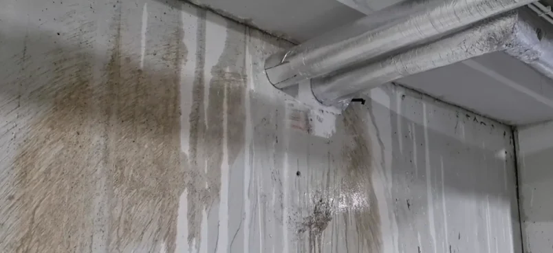 water damage restoration orlando wall leakage from AC condensate overflow
